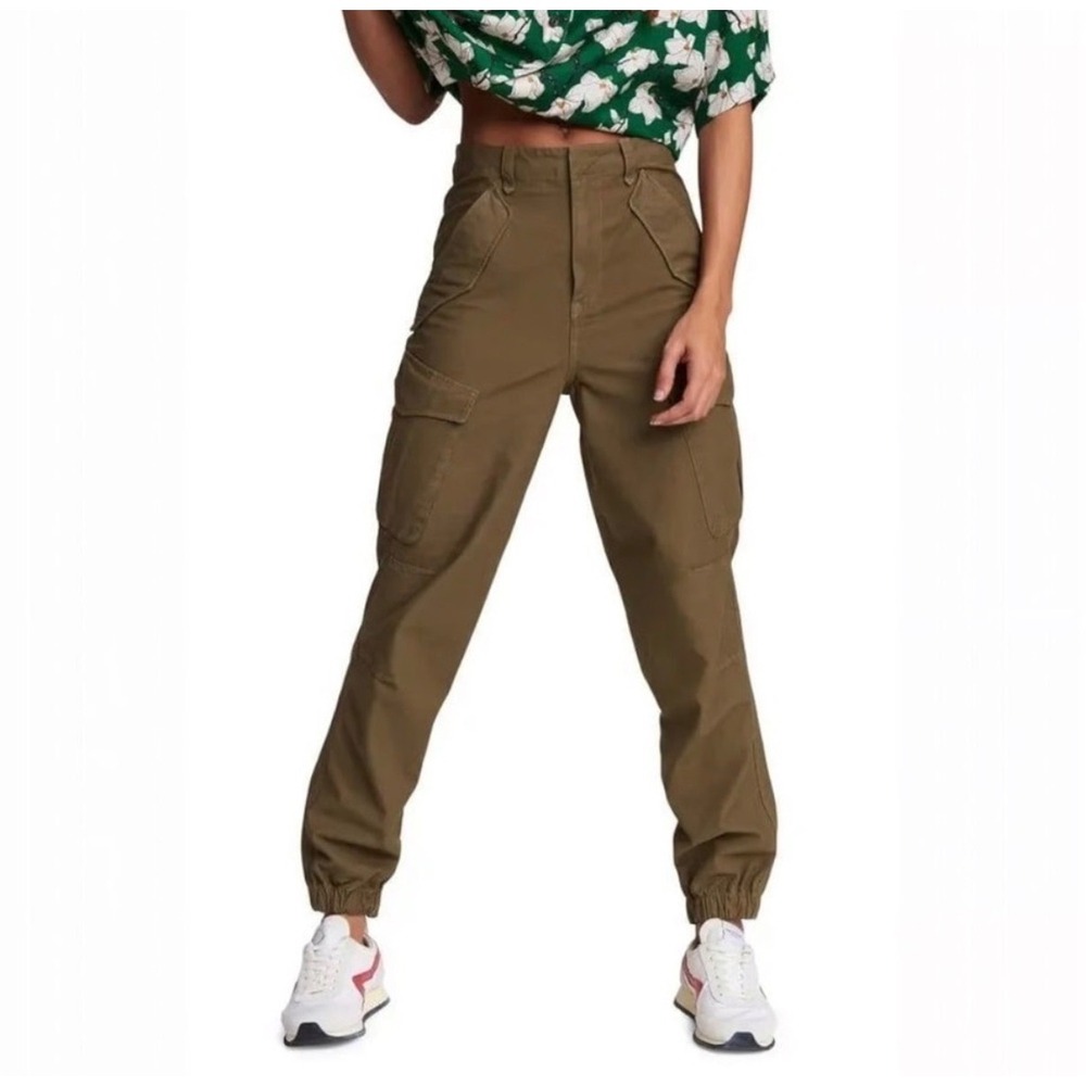 Rag & Bone Olive Khaki Field Cargo Cotton Joggers Pants Back Zipper 31